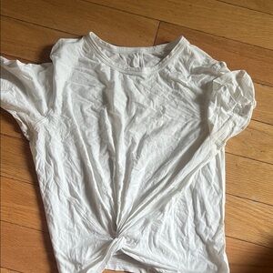 White Knotted T-Shirt